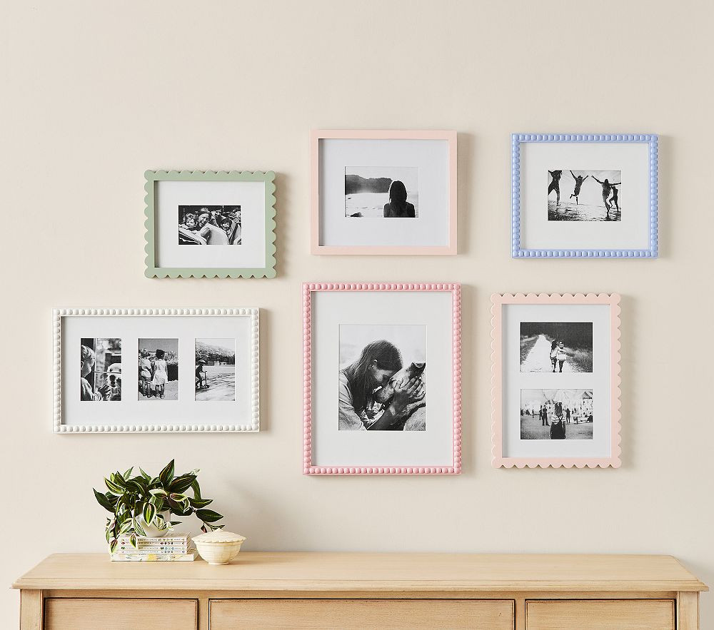 Beaded Gallery in a Box Wood Frames, Set of 6 | Pottery Barn Kids