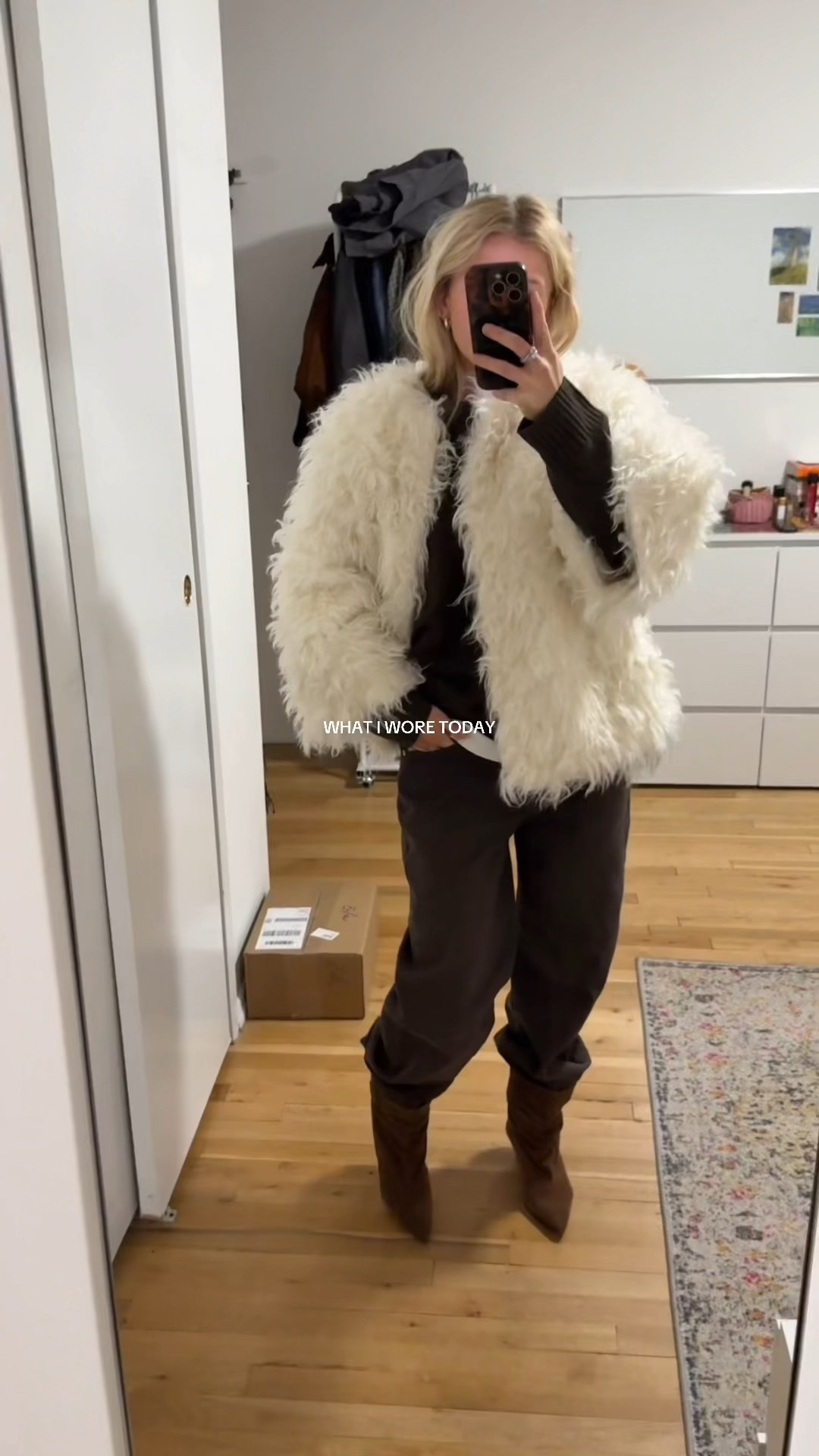 fur jacket season!

Jacket: Michael Kors Collection 
Jeans: AYR
Sweater: Cotton On
Tee: Buck Mason
Boots: Zara

#LTKSeasonal #LTKootd