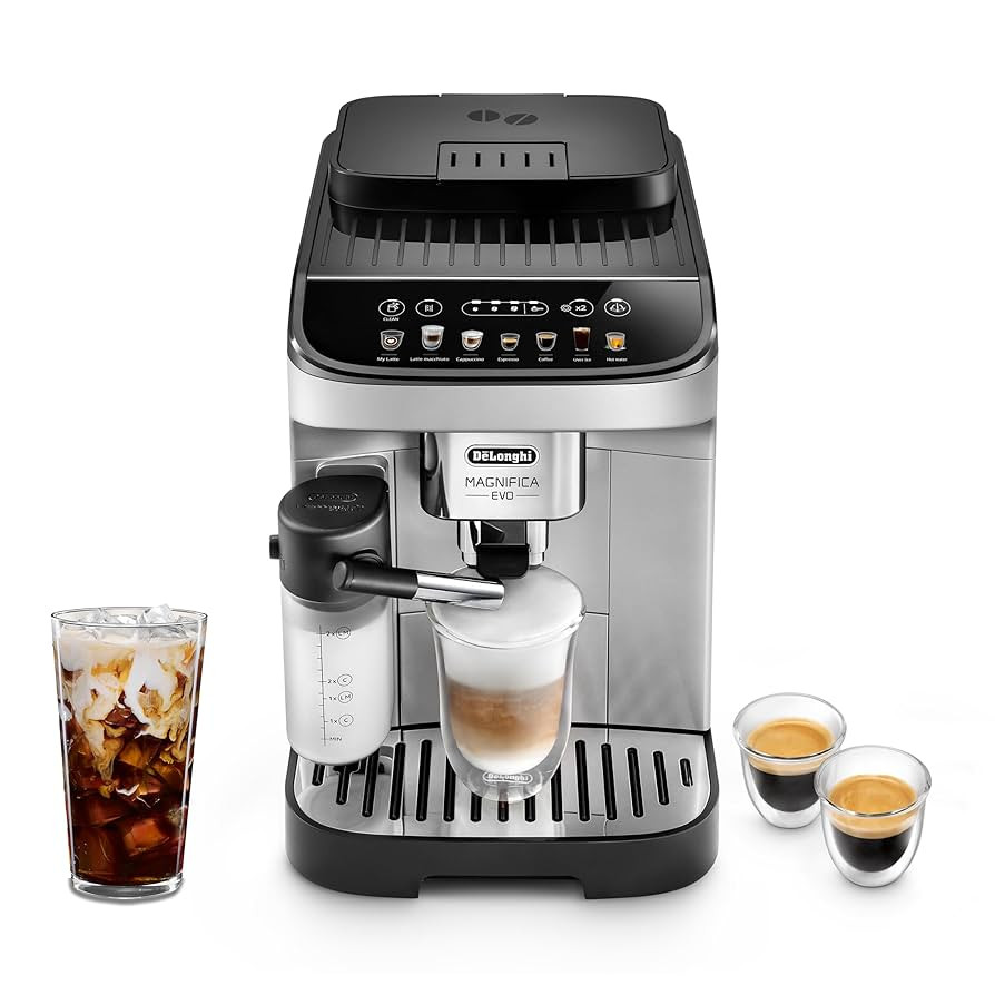 De'Longhi Magnifica Evo Automatic Espresso & Coffee Machine with Auto Milk Frother, Built-in Grin... | Amazon (US)