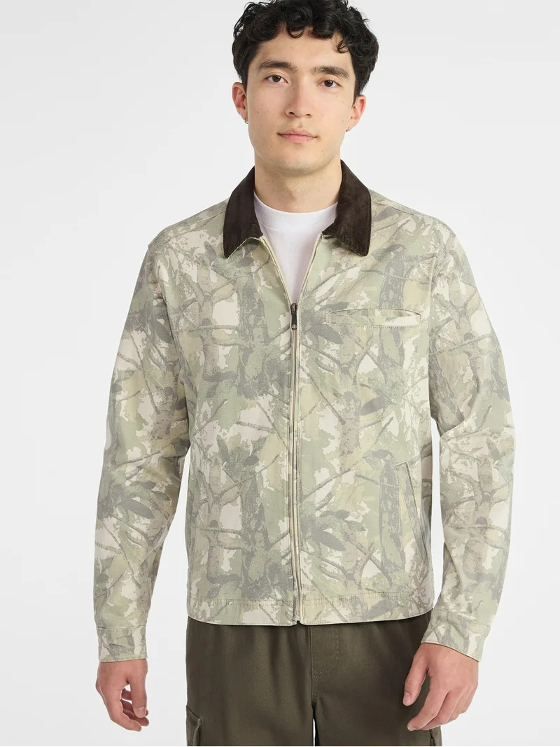 No Boundaries Men's and Big Men's Workwear Garage Jacket, Size S-3XL | Walmart (US)