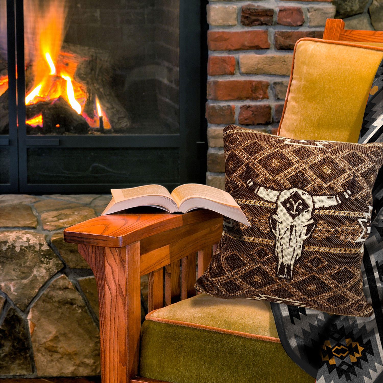 Yellowstone 20" x 20" Double Sided Woven Pillow (Assorted Designs) | Sam's Club