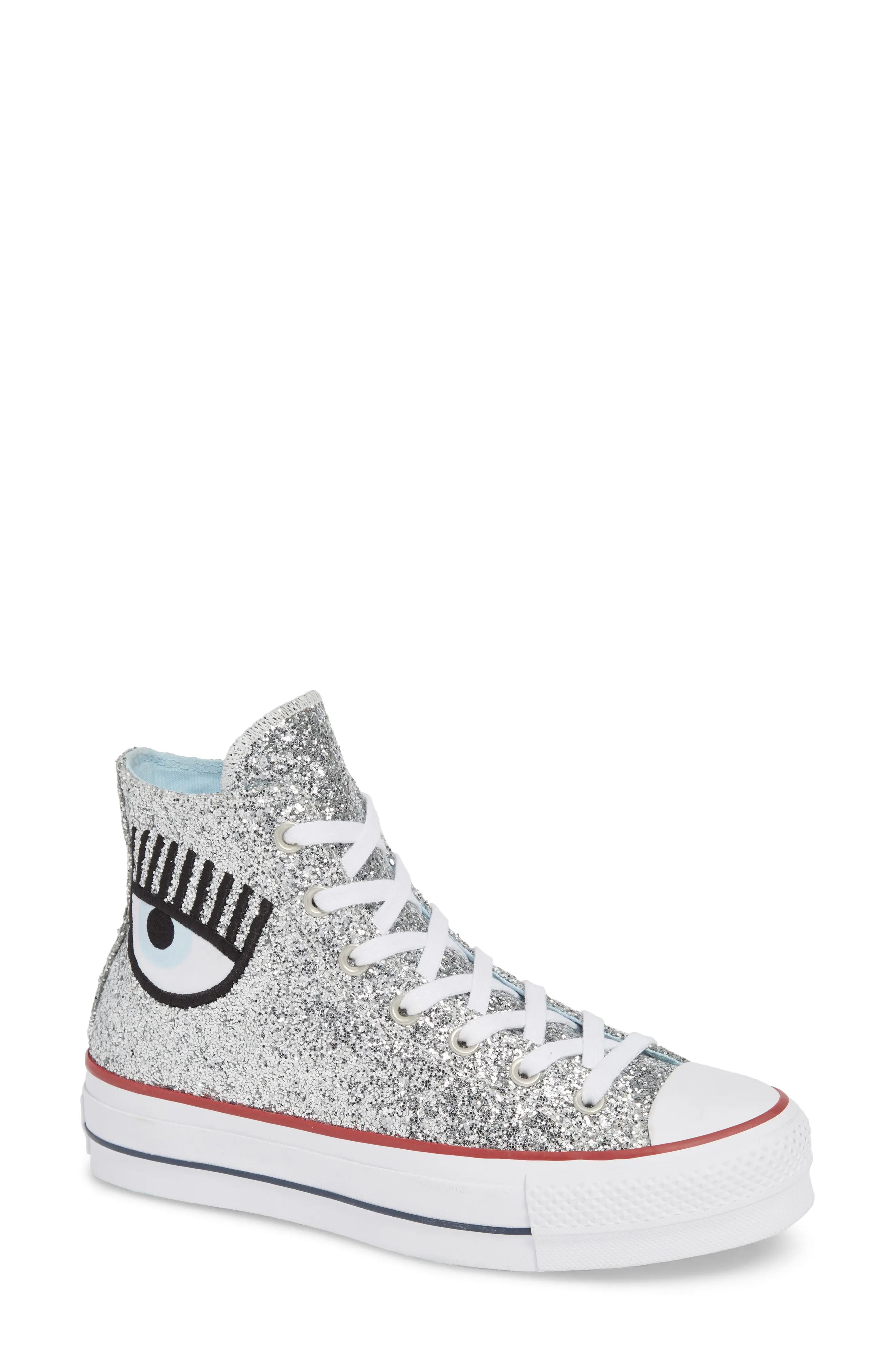 Converse x Chiara Ferragni 70 Hi One Star Glitter Platform Sneaker (Women) | Nordstrom