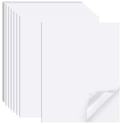 Printable Sticker Paper for Inkjet Printer, 40 Sheets 8.5" x11” Matte Sticker Printer Paper Full Sheet Labels, Sticker Paper for Printer Sticker Labels, for Laser/Inkjet Printers, Letter Size | Amazon (US)