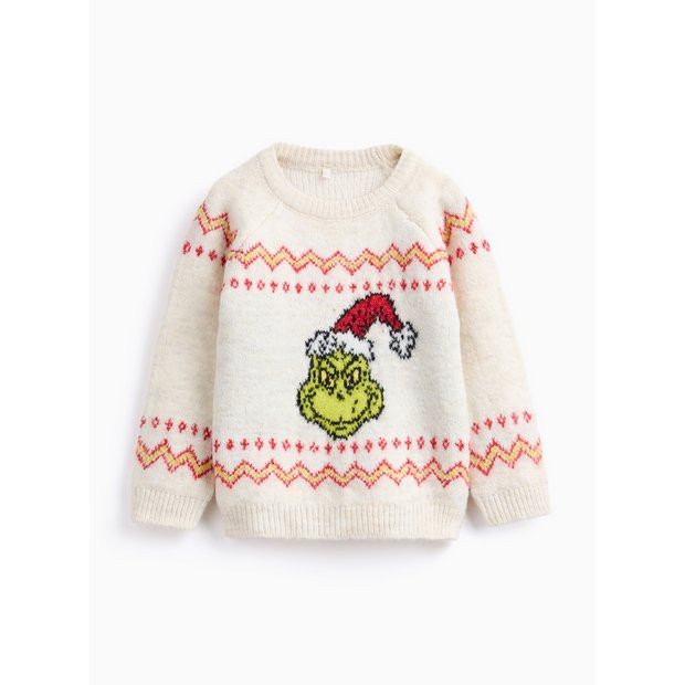Unisex Christmas Grinch Jumper 12-18 months | Tu Clothing