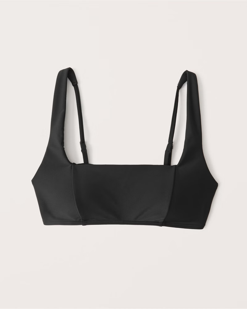 Wide-Strap Squareneck Bikini Top | Abercrombie & Fitch (US)