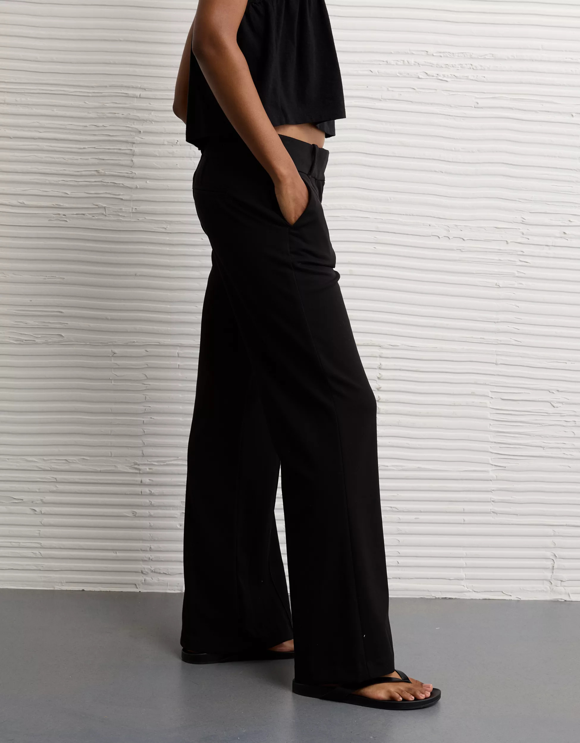 AE Stretch Mid-Rise Flare Trouser | American Eagle Outfitters (US & CA)