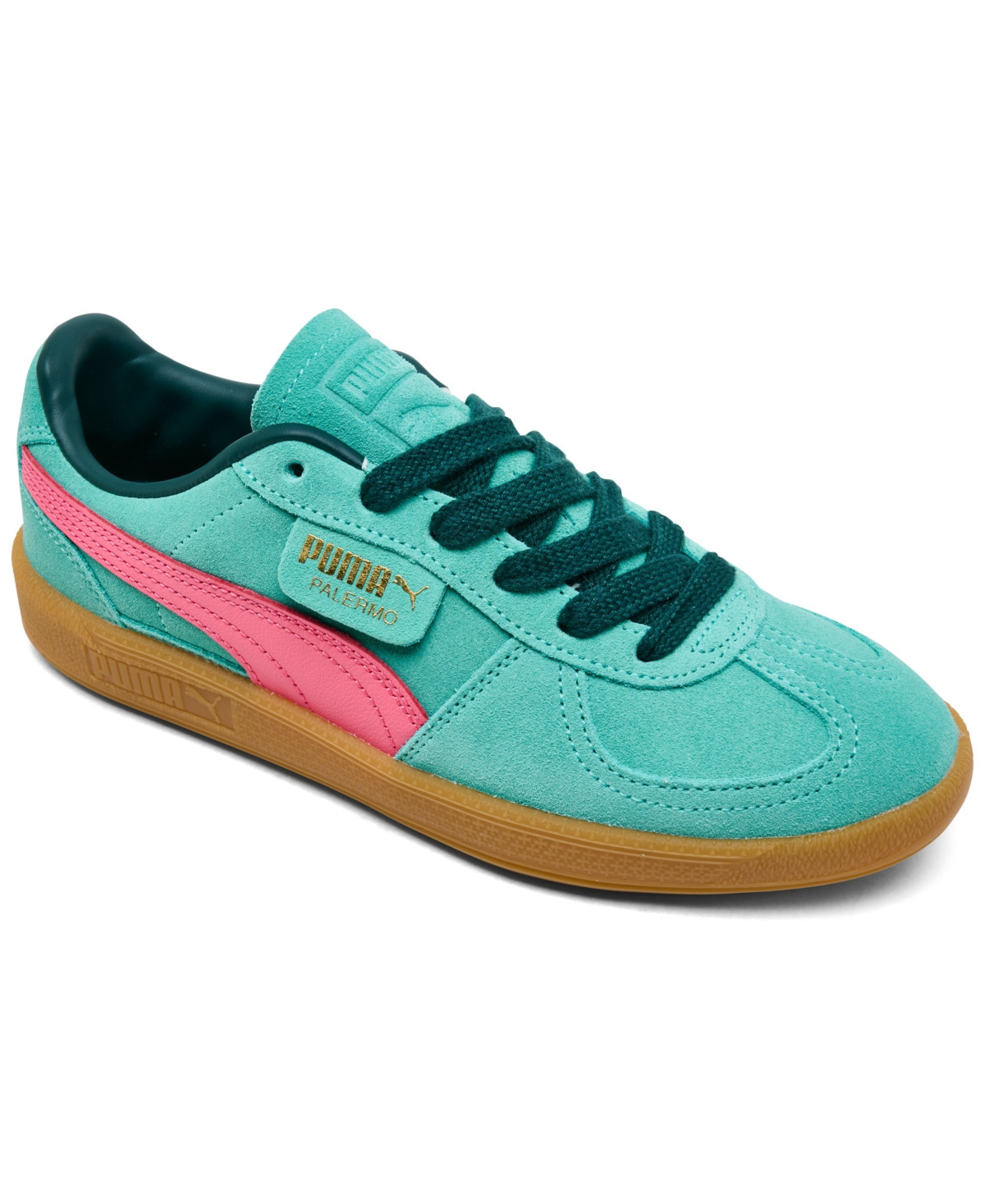 Puma Women's Palermo Casual Sneakers from Finish Line - Green | Macy's