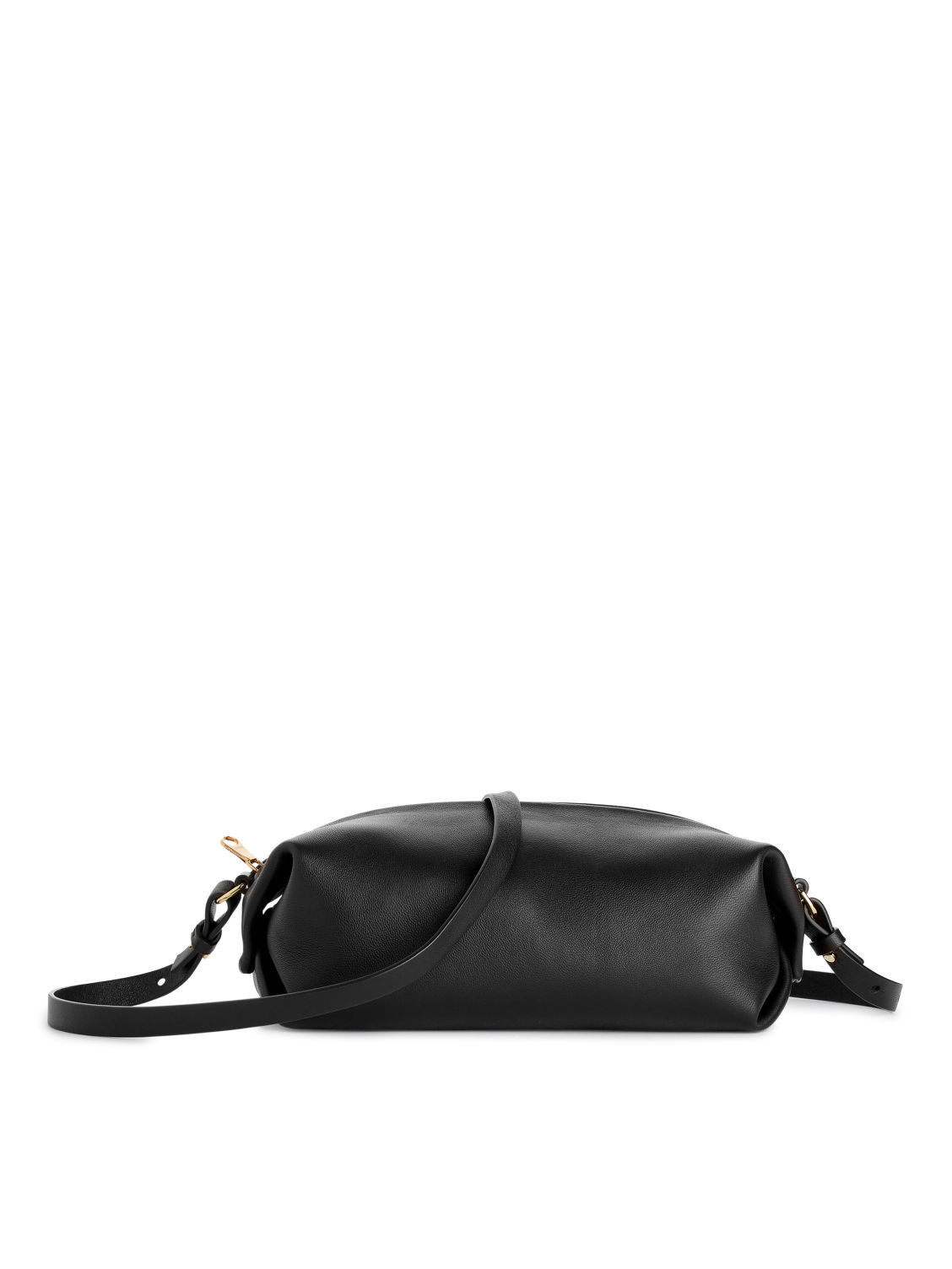 Leather Crossbody Bag - Black | ARKET (US&UK)