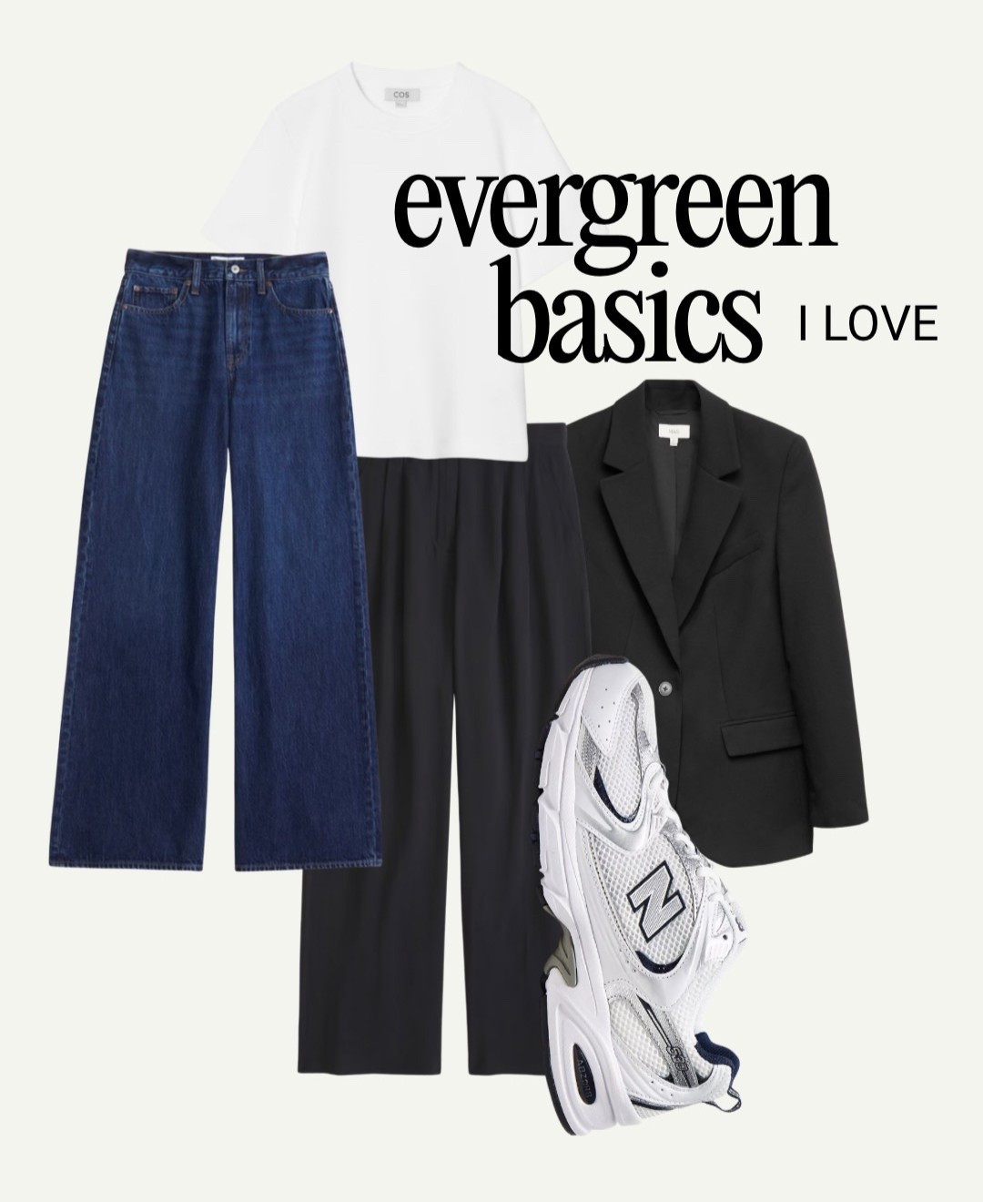 The evergreen basics I love! SOZING RECCS:  if you’re buying: 

M&S blazer (size up TWO SIZES) 
COH Jeans (size down 1-2 sizes) 
COS tee (size up one for a more oversized fit)

#capsulewardrobe #basics


#LTKeurope #LTKuk #LTKworkwear