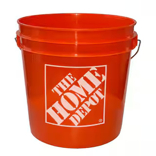 The Home Depot 2 gal. Homer Bucket, Orange | The Home Depot