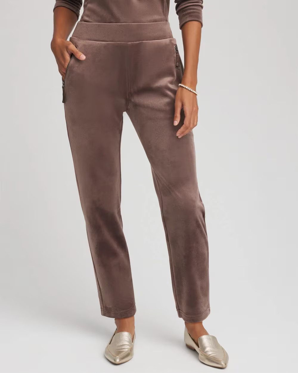 Zenergy® Velour Tapered Ankle Pants | Chico's