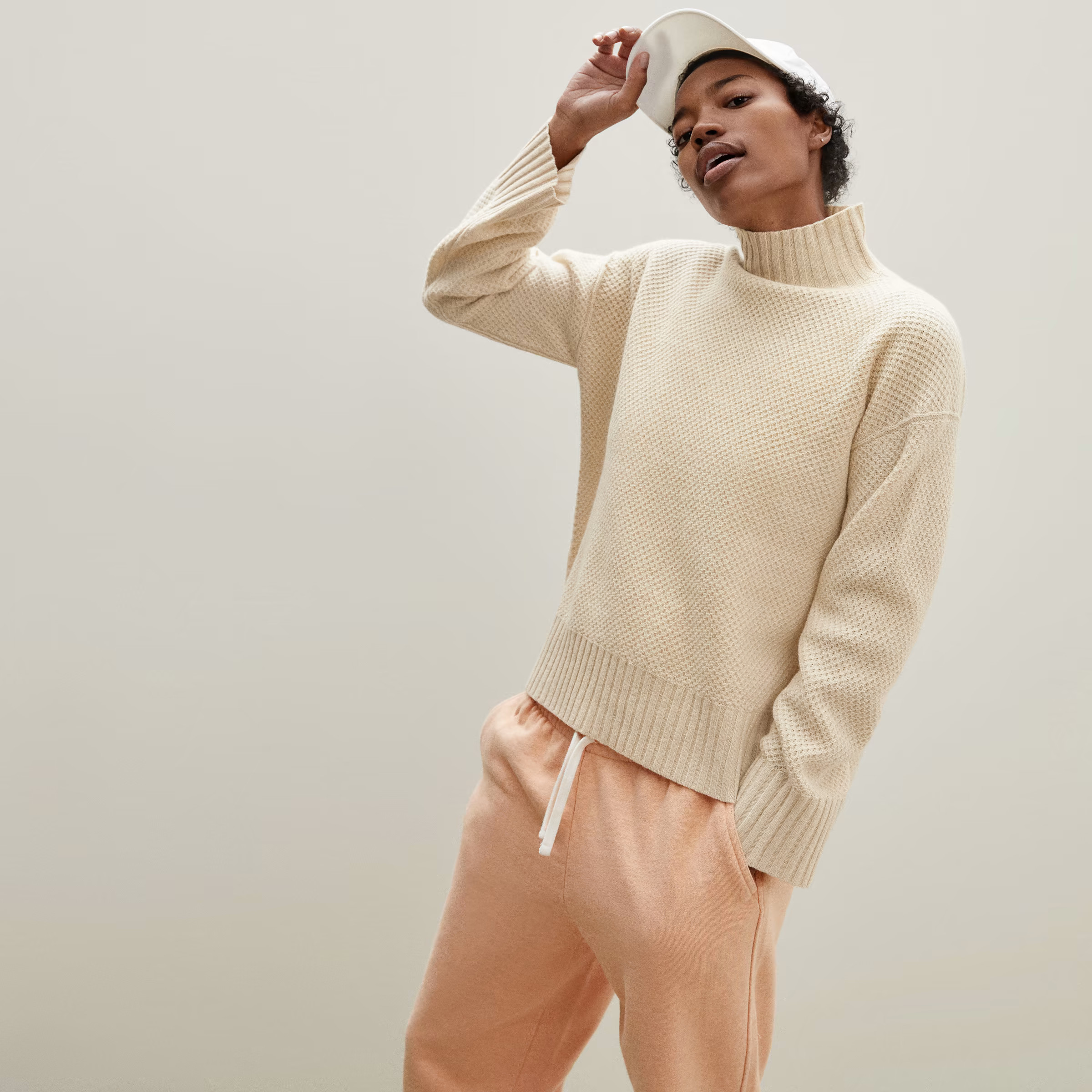 The Oversized Stroopwafel Turtleneck in ReCashmere | Everlane
