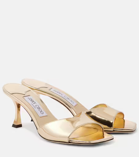 Skye 70 metallic leather mules | Mytheresa (US/CA)