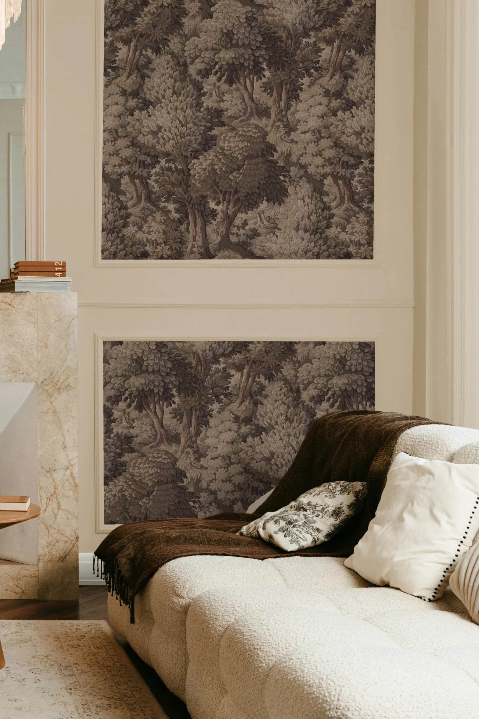 Orléans Forest Terra | Trees Collection Peel & Stick Wallpaper by Artscape | Made in Sweden | Artscape