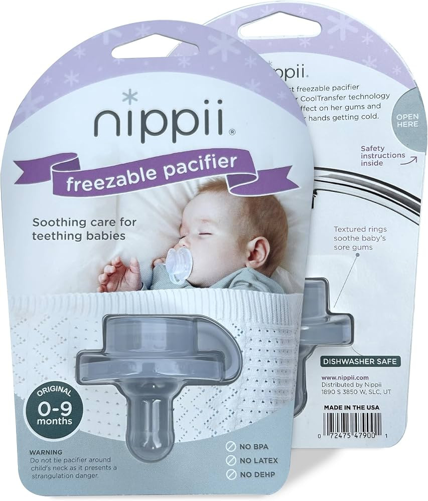 Freezable Pacifier for Teething - Silicone Teething Pacifier for Baby Teething Relief - Safe Infa... | Amazon (US)