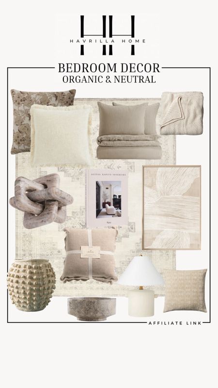 Neutral bedroom, linen accents, textured accents, bedroom furniture, bedroom decor, organic decor, organic and neutral home, accent for bedroom, throw pillows, neutral rug, loloi rug, viral chunky knit blanket, ceramic vase, table lamp, framed canvas. Follow @havrillahome on Instagram and Pinterest for more home decor inspiration, diy and affordable finds Holiday, christmas decor, home decor, living room, Candles, wreath, faux wreath, walmart, Target new arrivals, winter decor, spring decor, fall finds, studio mcgee x target, hearth and hand, magnolia, holiday decor, dining room decor, living room decor, affordable, affordable home decor, amazon, target, weekend deals, sale, on sale, pottery barn, kirklands, faux florals, rugs, furniture, couches, nightstands, end tables, lamps, art, wall art, etsy, pillows, blankets, bedding, throw pillows, look for less, floor mirror, kids decor, kids rooms, nursery decor, bar stools, counter stools, vase, pottery, budget, budget friendly, coffee table, dining chairs, cane, rattan, wood, white wash, amazon home, arch, bass hardware, vintage, new arrivals, back in stock, washable rug

Follow my shop @havrillahome on the @shop.LTK app to shop this post and get my exclusive app-only content!

#liketkit #LTKHome #LTKStyleTip #LTKFindsUnder100
@shop.ltk
https://liketk.it/4Gl77

#LTKSaleAlert #LTKHome #LTKStyleTip