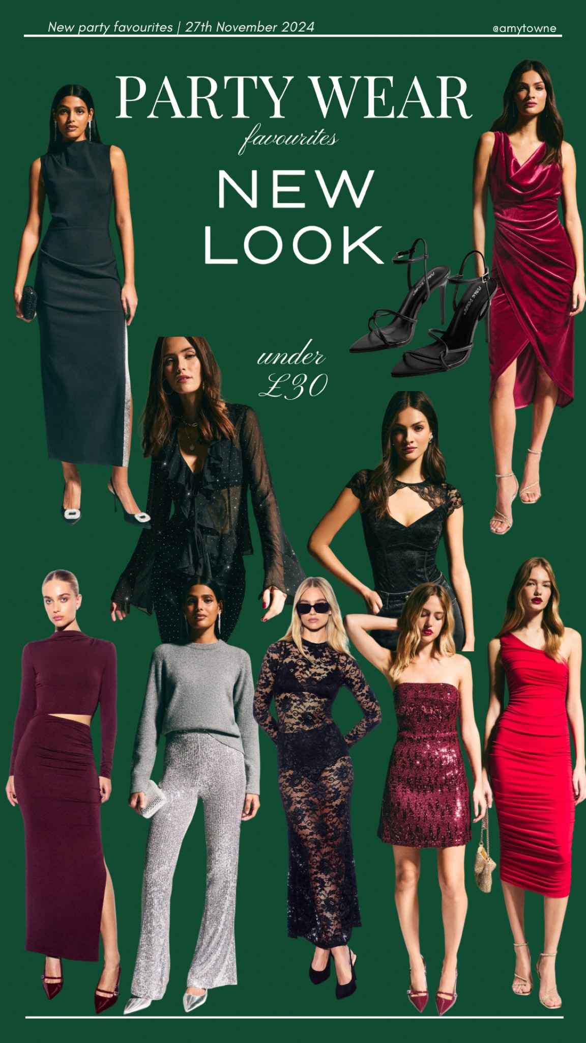 10 of my favourites party pieces in the sale for New Look! Loving the burgundy, blacks & greys! And I wouldn’t be Christmas without some red in there too 😍🎄

#LTKstyletip #LTKpartywear #LTKwinter