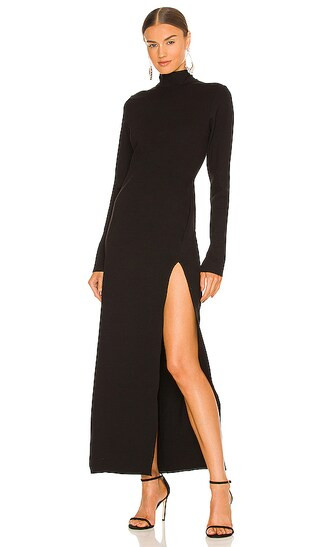 Declan Turtleneck Dress in Black | Revolve Clothing (Global)
