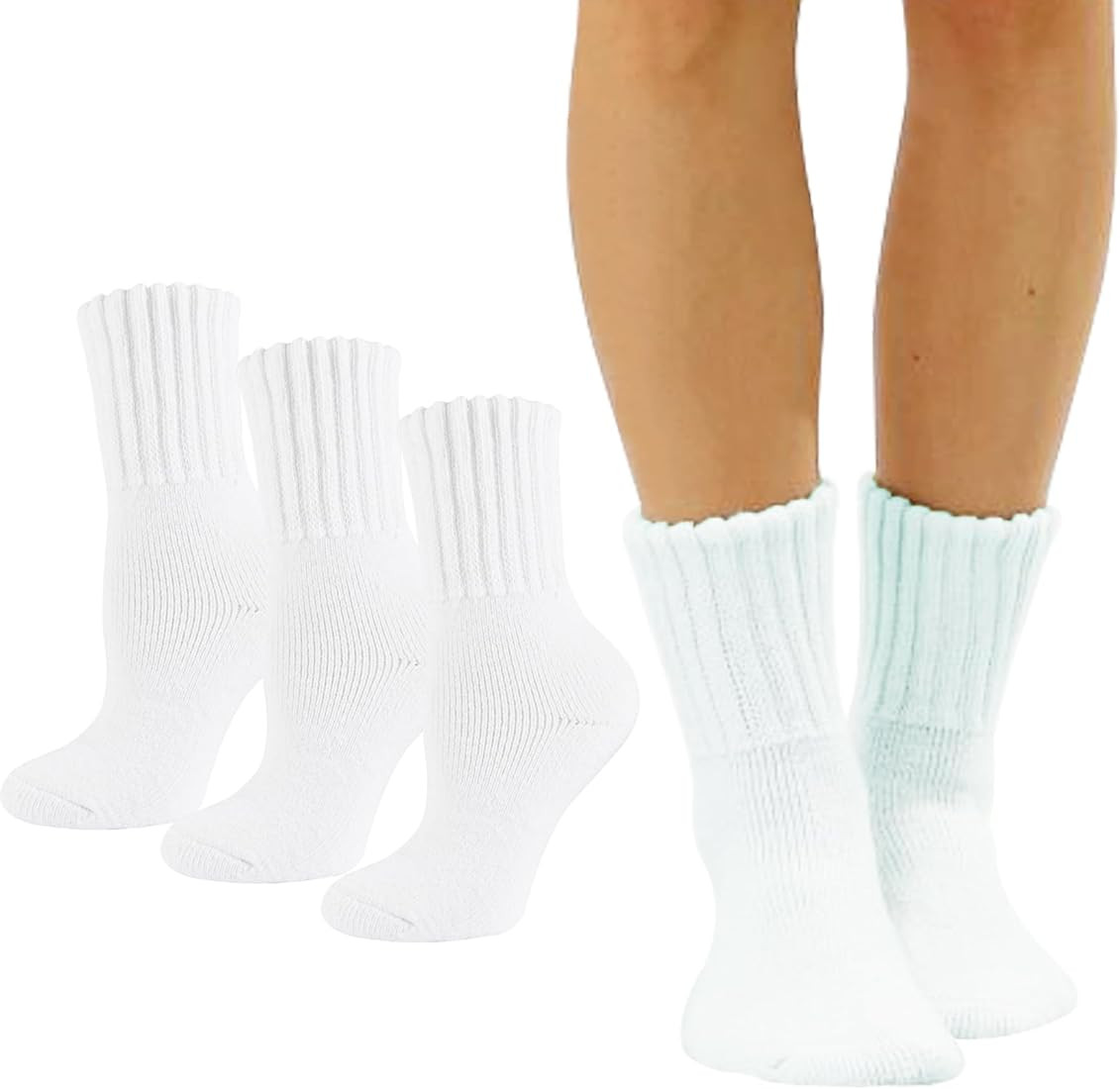 Marchare Women Wool Socks Boot Socks Winter Thick Warm Socks Cozy Crew Socks For Women | Amazon (US)