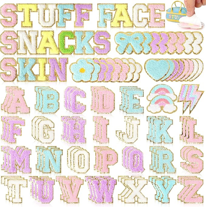 125PCS Classic Colors Chenille Patches | Amazon (US)