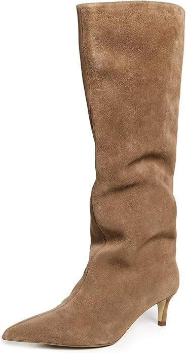 Free People Women's Kiki Kitten Heel Boots Knee High | Amazon (US)