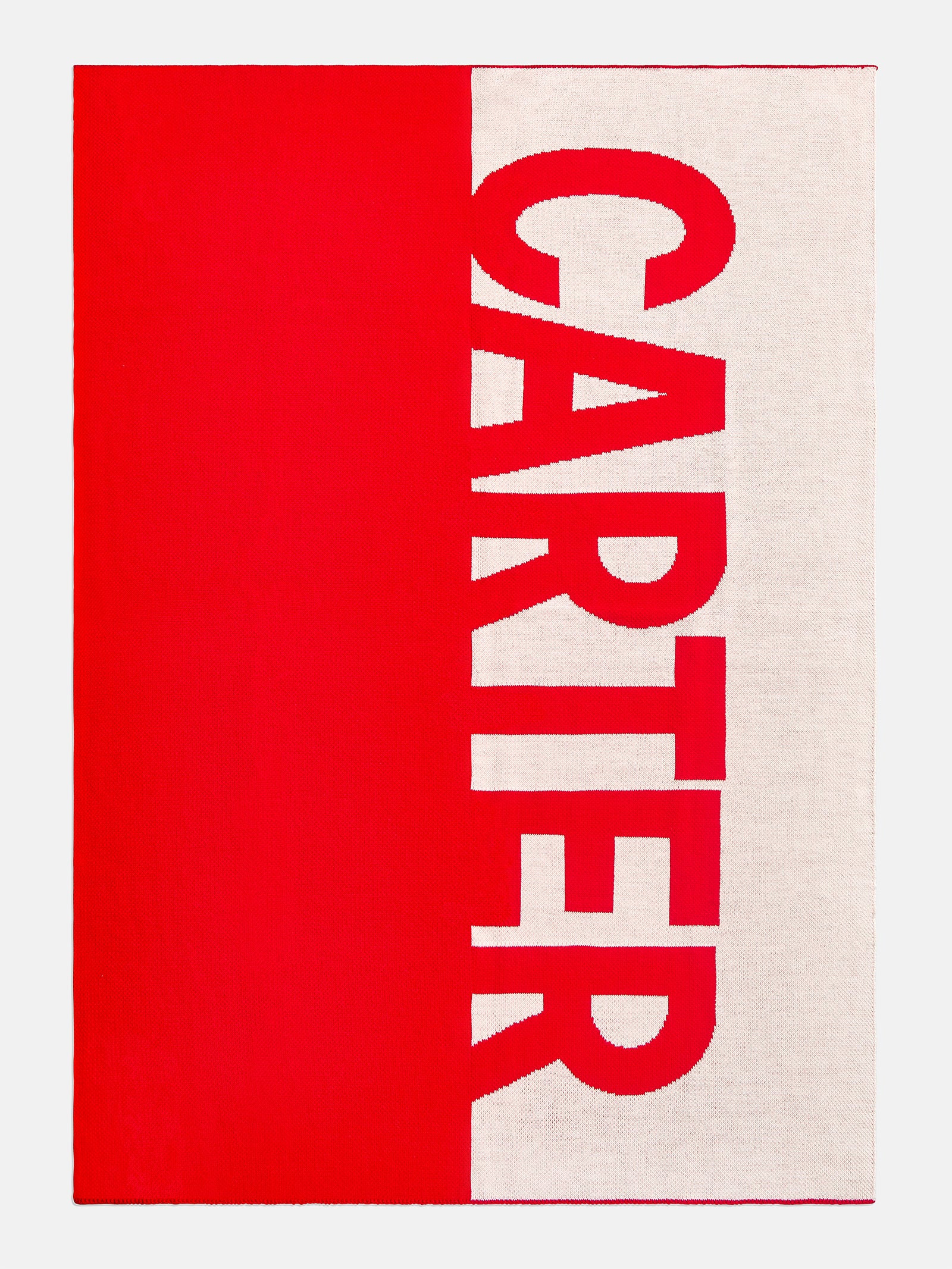 Down The Line Custom Blanket - Bright Red/White | BaubleBar