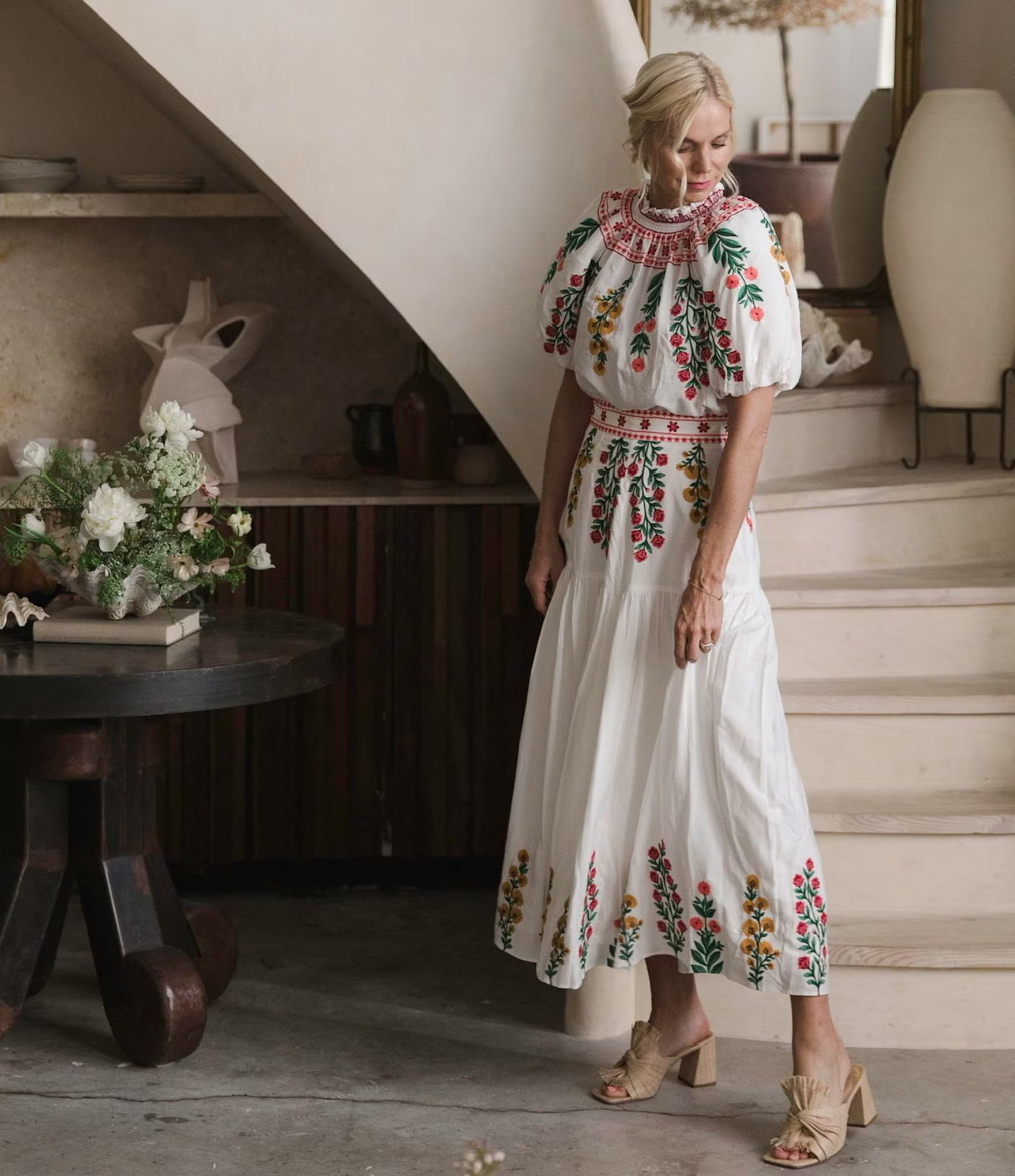 x Jennifer Sumko Nicci Coordinating Floral Embroidered Voile Maxi Skirt | Dillard's