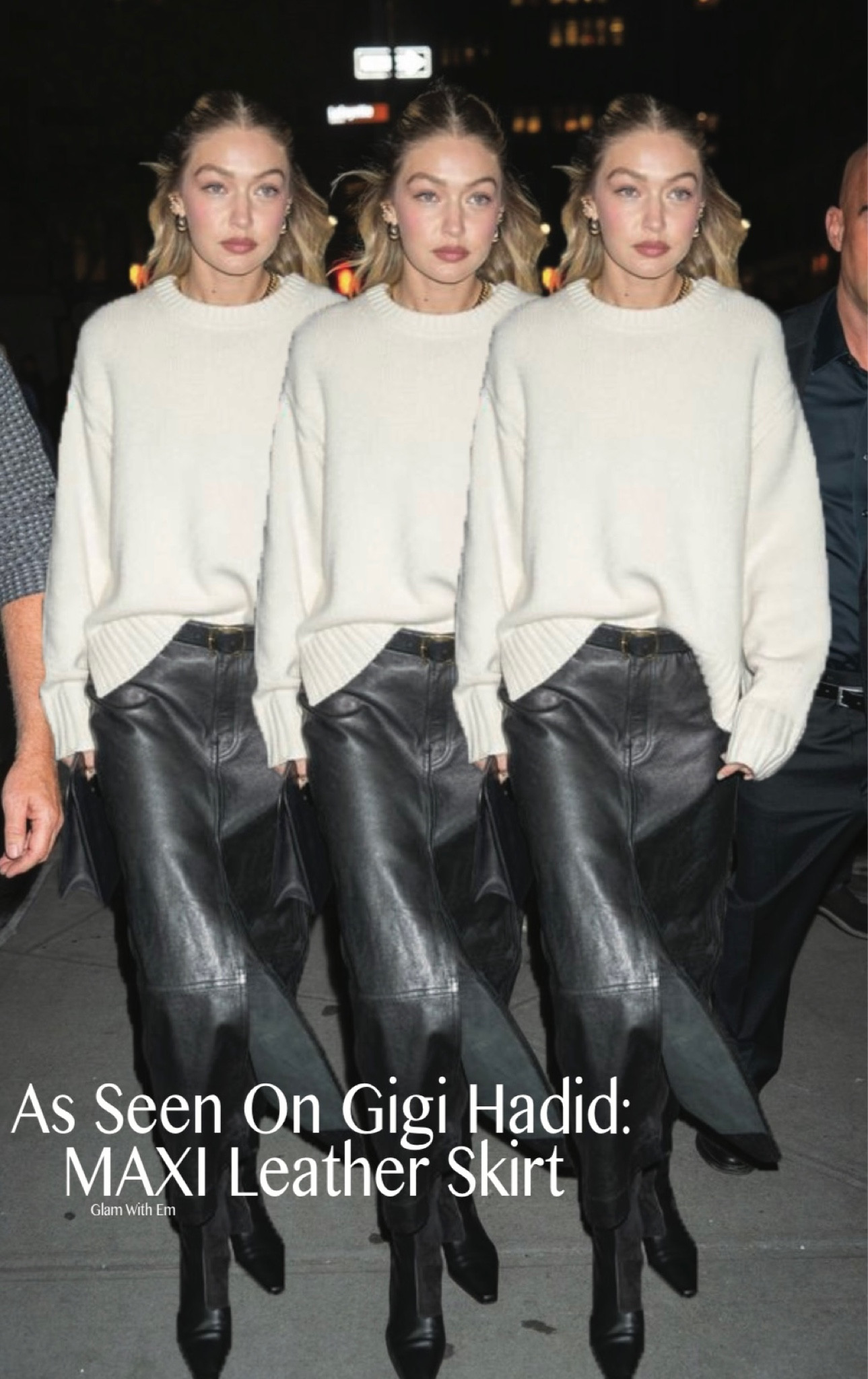 AS SEEN ON Gigi Hadid - The Maxi Leather skirt 🖤 I linked some amazing leather maxi skirts to shop! 

#LTKSeasonal #LTKparties #LTKstyletip