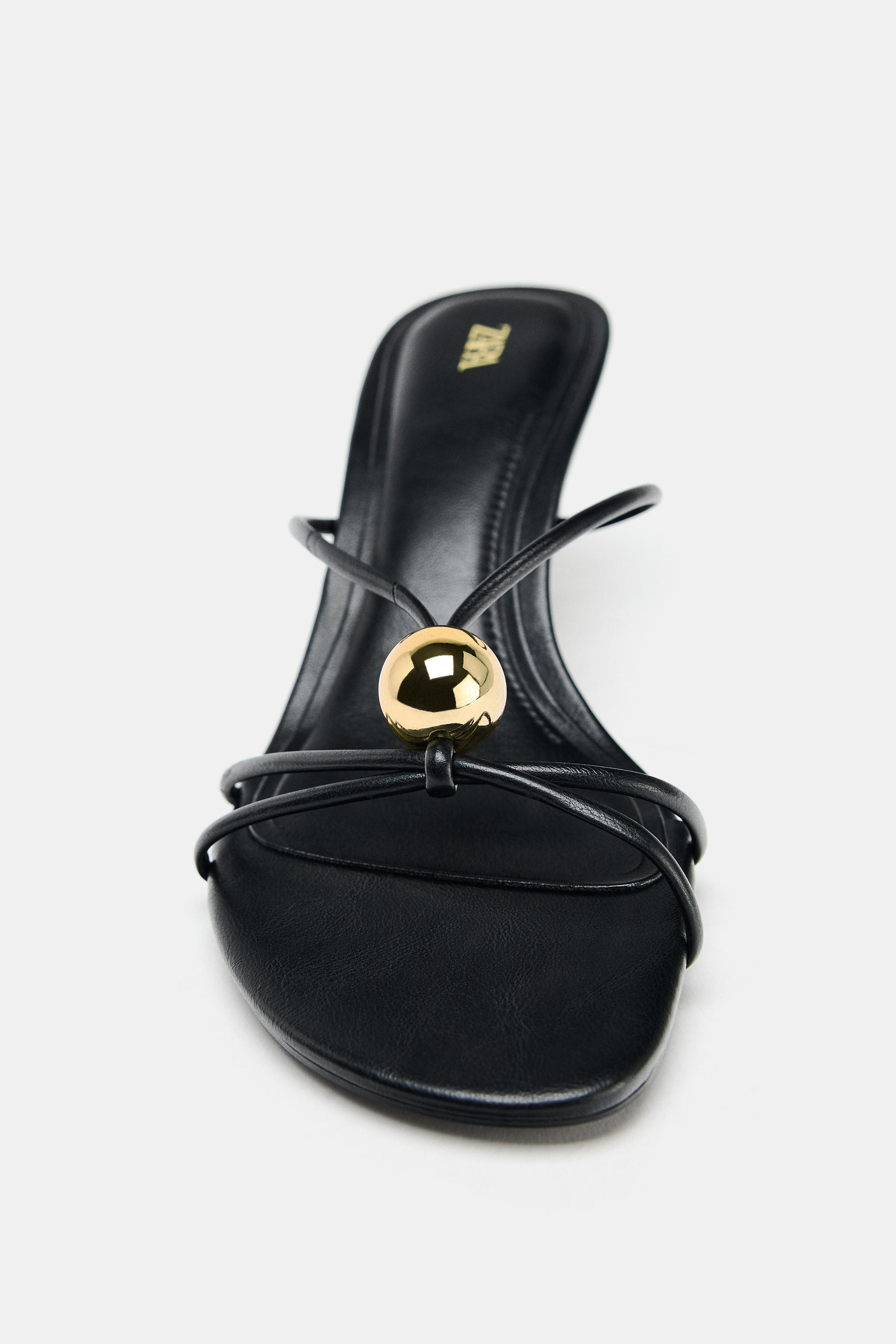 SANDALS WITH METALLIC DETAIL | Zara US