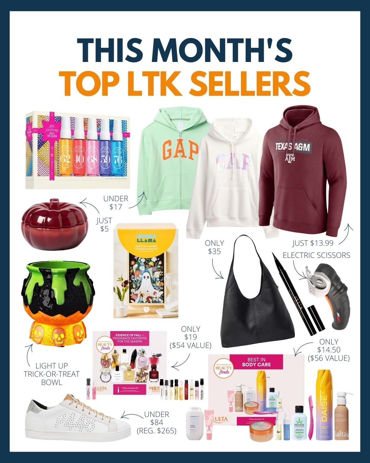 Want to know what LTK shoppers bought the most of this past month? 🛍️ Shop them below! From affordable clothing pieces to football gear and beauty items on sale you’re not going to want to miss these top LTK sellers for September! 

#LTKFallSale #LTKFindsUnder50 #LTKSaleAlert