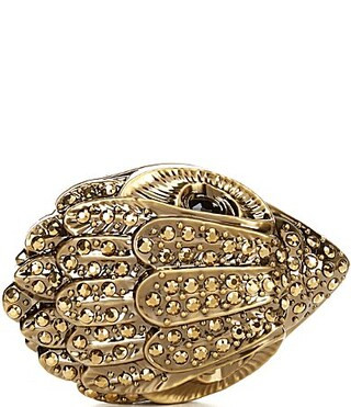 Kurt Geiger London Eagle Bronze Head Clutch - Bronze | Dillard's