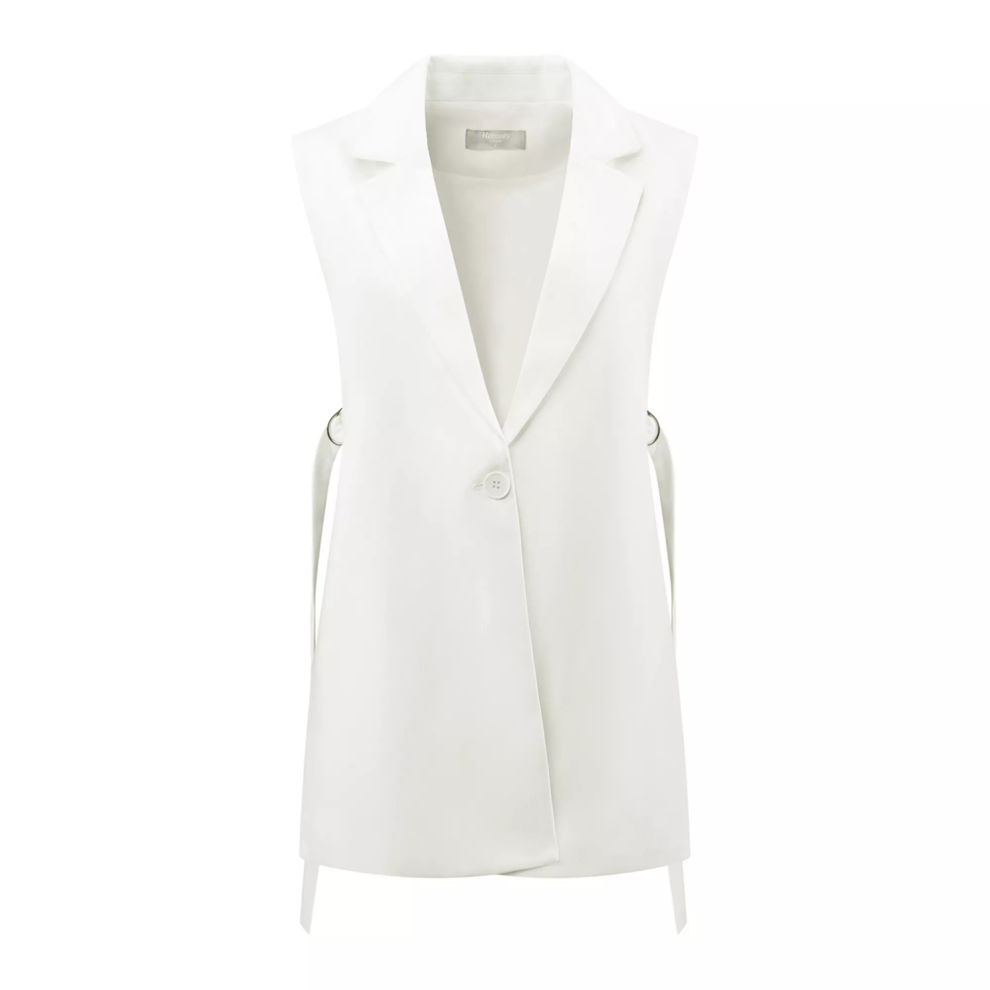 Women's Sleeveless Blazer One Button Adjustable Waist Work Office Suit Vest Jacket | Kohl's