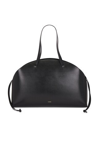 Jil Sander Curve Large Shoulder Bag in Black - Black. Size all. | FWRD 
