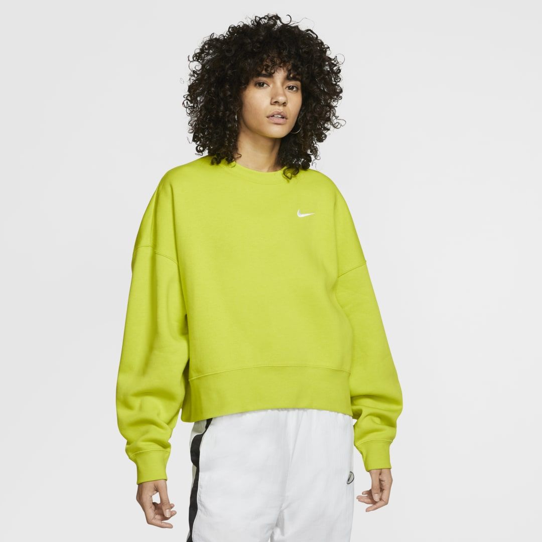 Nike Sportswear Essential Women's Fleece Crew Size S (Green) CK0168-308 | Nike (US)