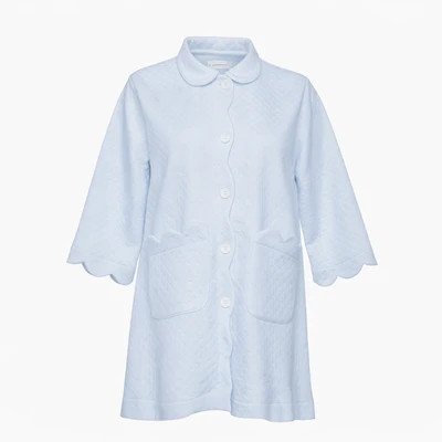 QUILTED BUTTON FRONT ROBE | Lenora