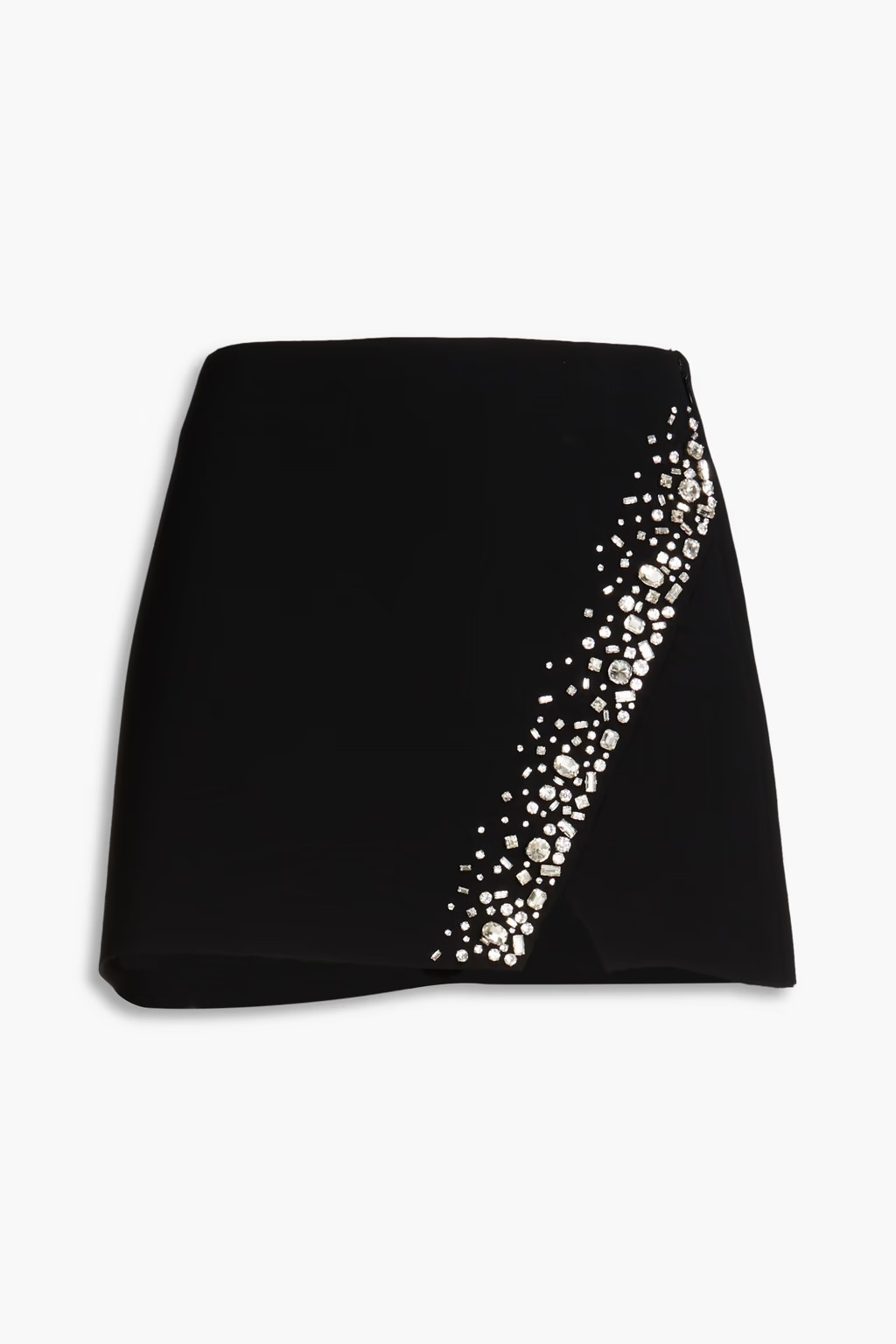 Dylan crystal-embellished crepe mini skirt | The Outnet (UK and Europe)