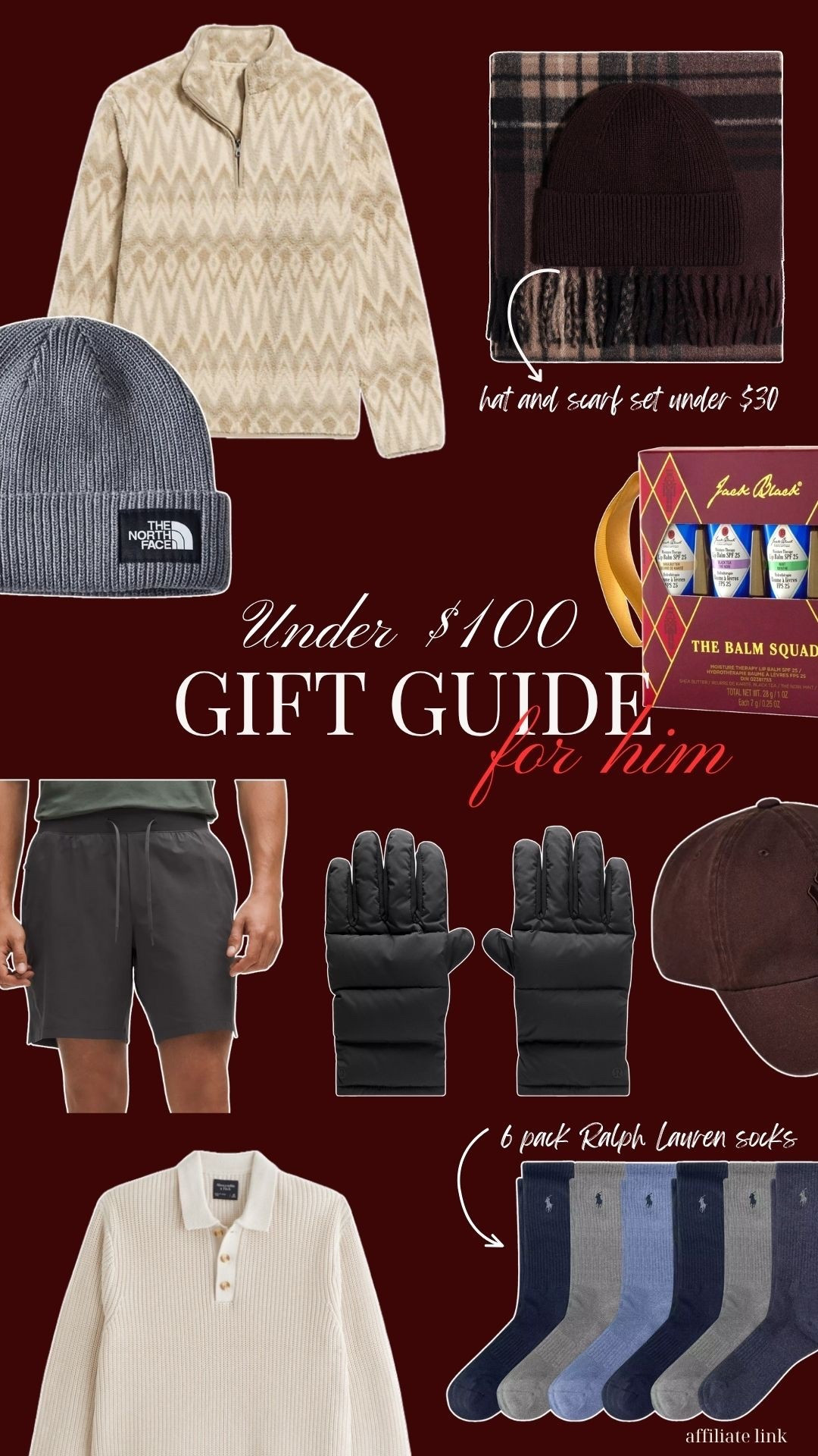 Gifts under $100 for him 

#LTKmens #LTKgiftguide #LTKholiday