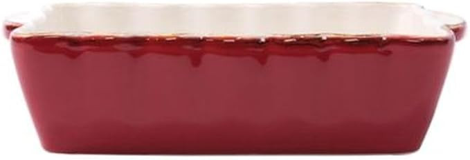 Vietri Bakers Red Small Rectangular Baker, Handmade Oven Baking Dish, Stoneware Serving Pan/Bakew... | Amazon (US)