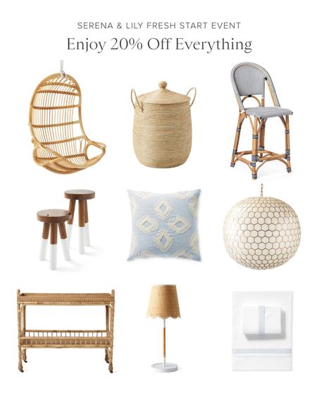 Sale alert! Don’t forget the Serena and Lily Fresh Start Sale ends soon! 20 to 25% off all home decor and accessories, everything from wallpaper to mirrors, dining chairs, two barstools, decorative pillows, to beautiful bedding, lighting and more!

#LTKhome #LTKsalealert #LTKFind