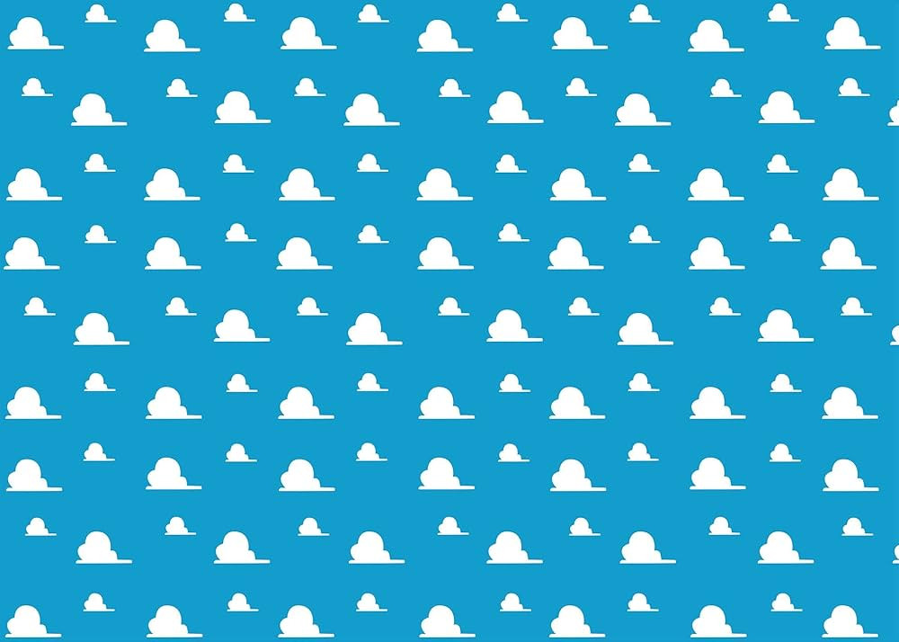 BINQOO 8x6ft Cartoon Blue Sky White Clouds Cute Clouds Sky Kids Birthday Party Boy Baby Shower Ph... | Amazon (US)