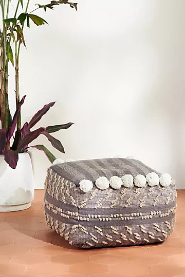 Callie Indoor/Outdoor Pouf | Anthropologie (US)