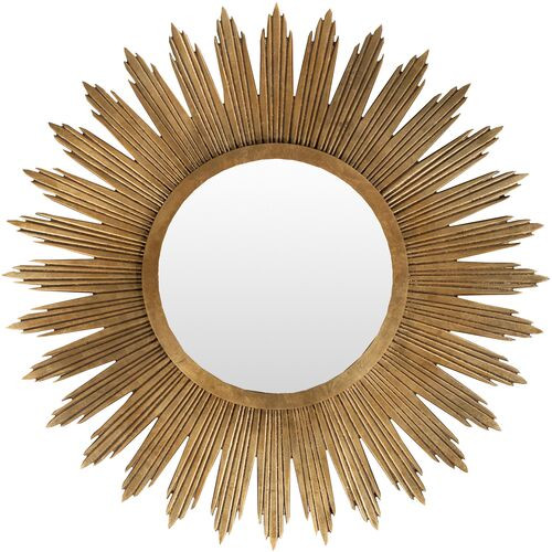 Sylvia Starburst Oversized Wall Mirror, Gold | One Kings Lane