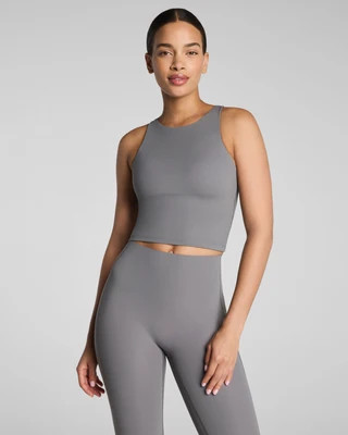 SPANX® BodyLine High Neck Cropped Tank with FlexForm Cups | Spanx