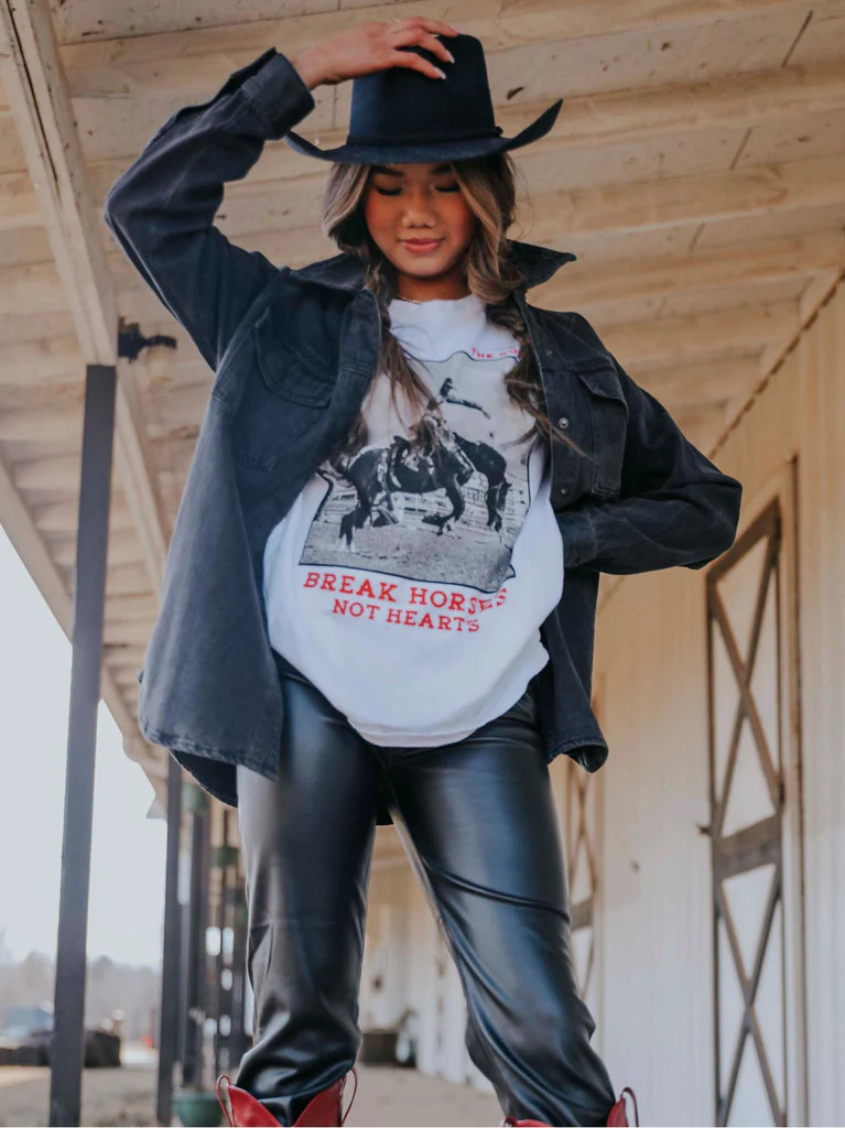 NEW!! Break Horses, Not Hearths Graphic Tee | Glitzy Bella