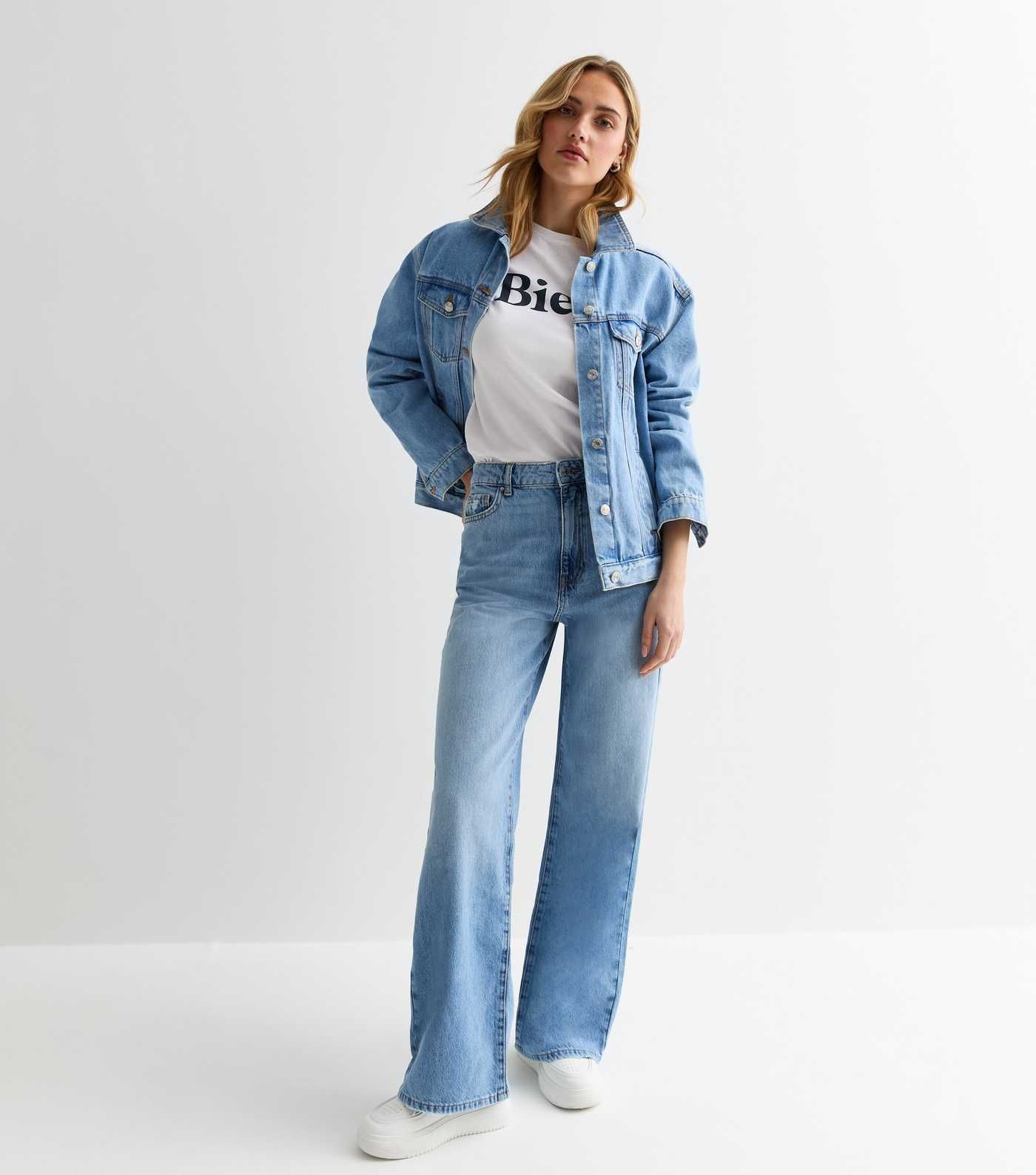 Blue High Waist Adalae Wide Leg Jeans | New Look | New Look (UK)