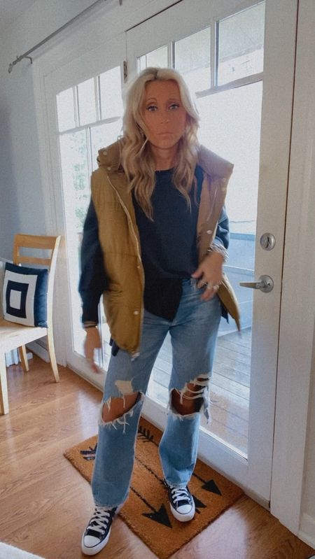 Today’s fit.. this is my date day look… it’s been pretty cold here so layers are still needed… all my fun jewelry is linked and you can use code LINDSAY for 10% off ANYTHING!!! It’s such an amazing opportunity to be able to give this to you… jeans, date night outfit, spring outfit, sweatshirt, free people, revolve 

#LTKstyletip #LTKfindsunder100 #LTKsalealert