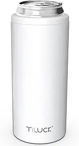 TILUCK Skinny Can Cooler for Slim Beer & Hard Seltzer, Stainless Steel, Doucle-Walled Stainless S... | Amazon (US)