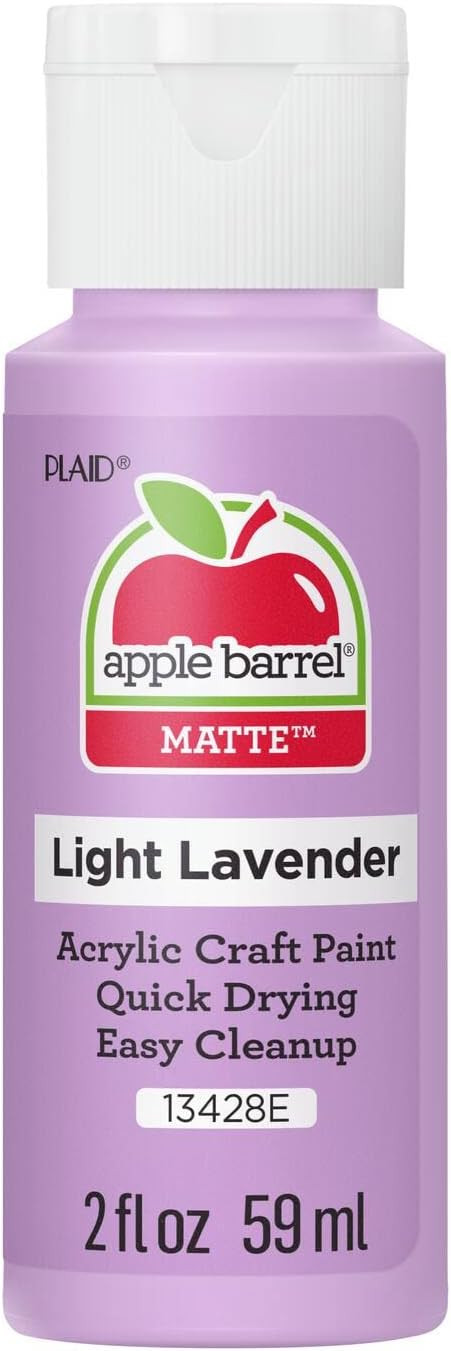 Apple Barrel Acrylic Paint, Light Lavender 2 fl oz Classic, Easy To Apply DIY Arts And Crafts, Ar... | Amazon (US)