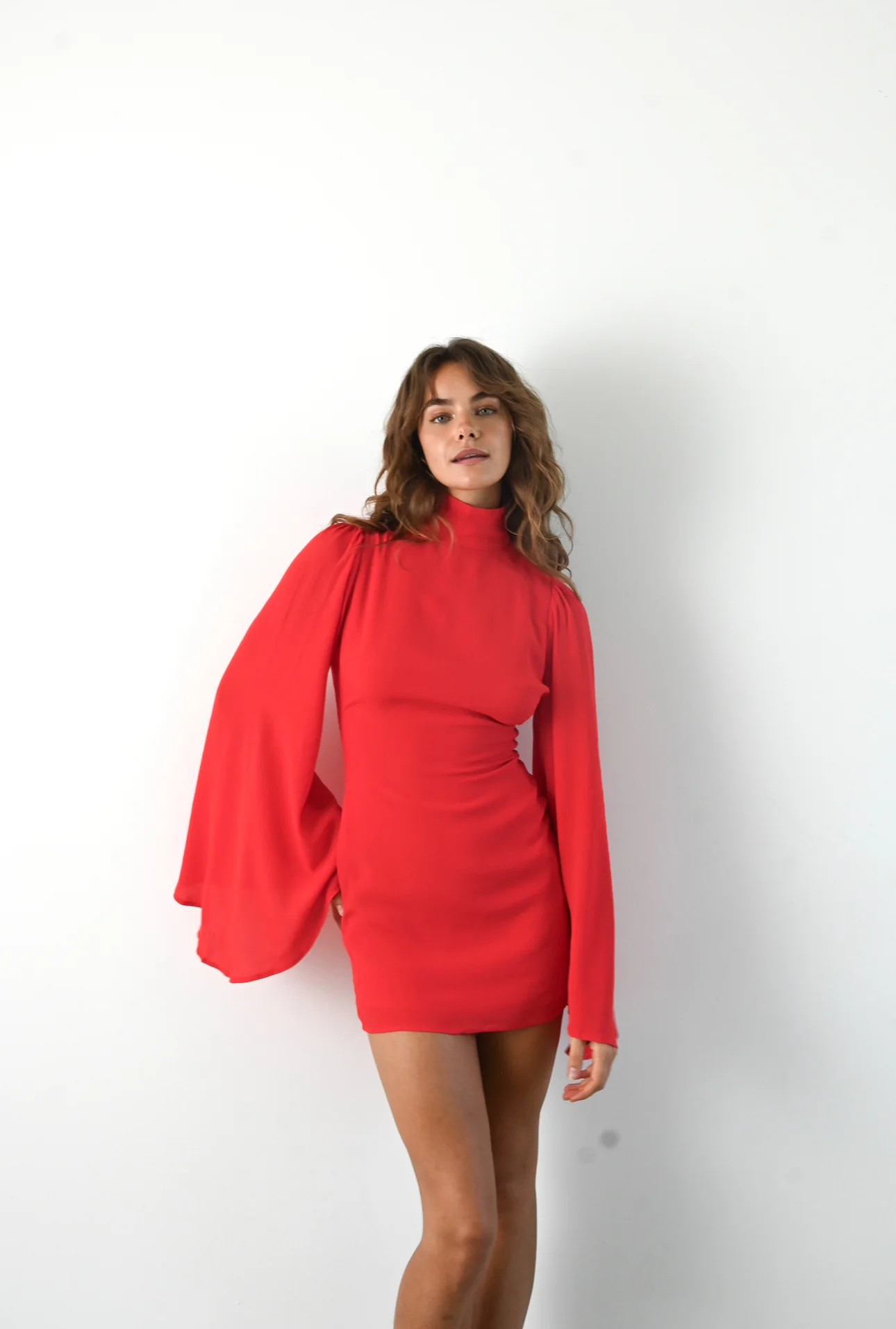Raya Dress — Red | Yellow The Label