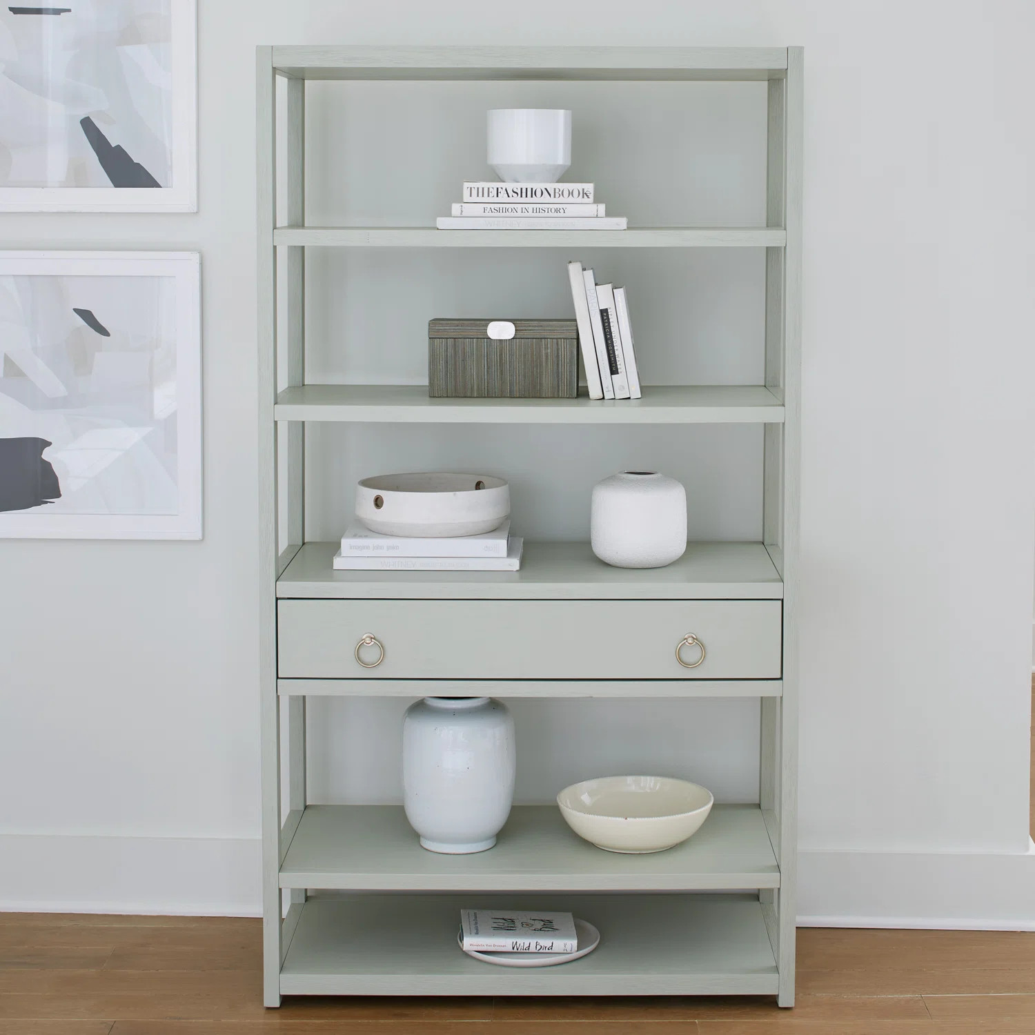 Ballentine 39'' Accent Bookcase w/ 6 Shelves & 1 Drawer | Wayfair North America